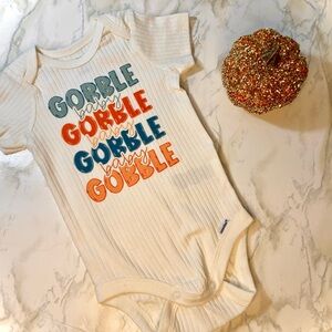 Gobble Baby Kids One Piece - Cream, Orange, Blue